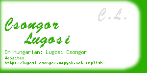csongor lugosi business card
